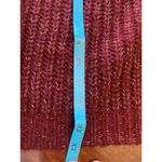 Johnston & Murphy  Long Sleeve Open Front Pocket Cardigan Size Medium burgundy wi Photo 6