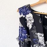 City Chic Epic Floral Mini Dress in Black Photo 4