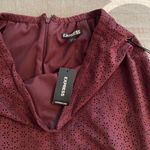 EXPRESS Maroon Skater Skirt Photo 2