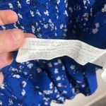 ZARA Smocked Floral Bodycon Off the Shoulder Mini Dress in Blue/White Size S Photo 7