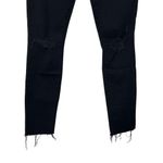 MOTHER The Looker Ankle Fray Jeans Gold Bolt Women’s Size 24 Cropped Skinny Black Photo 14