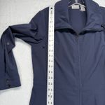 Zenergy by Chico's Trench Coat Lightweight Full Zip‎ Jacket Blue Size S READ Photo 2