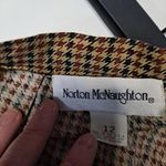 Norton Mcnaughton Vintage ‎ Skirt Checked Pattern with Paisley Photo 3