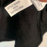 J.Crew Women’s Black Square-neck top with plaid sleeves New with Tag Sz S Photo 8