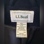 L.L. Bean Vintage Plus Size 20 black lambswool button down dress trench coat EUC Photo 3