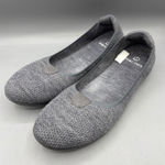 Merinos Womens 10 Shoes Casual Gray Wool Knit Ballet Flats Photo 0