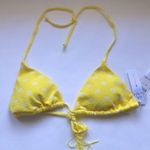 PilyQ NWT  Yellow Dot Triangle Top Photo 0