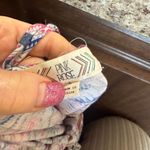 Pink Rose Large Blue Pink White Geometric Top Photo 7