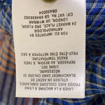 Anthropologie  Holding Horses Navy Blue & Orange Plaid Lace Trim High Low Dress L Photo 7