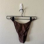 TAN + Lines by Sivan Ayla Chocolate Brown Shimmery Bikini Set M/L Summer Vacay Size M Photo 7