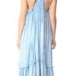MISA Los Angeles Tassel Thale Maxi Dress Blue Womens Small Photo 1