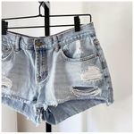Billabong Drift Away Distressed Denim Jean Cut Off Shorts Sz 30 Photo 5