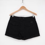 Sanctuary  Classic Globe Trotter Shorts Womens 27 Black Denim 100% Cotton Cuffed Photo 5