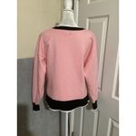 Juicy Couture Pink Black Heart Logo Crewneck Sweatshirt Sweater M Photo 3