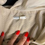 House Of CB  Cheyanne Ecru Gathered Bodysuit Size M NWOT Photo 7