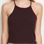 Brandy Melville Maroon Crop Knit Top Photo 6