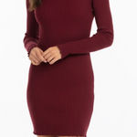 Shinestar  size XLarge merlot ribbed sweater dress Photo 0