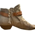 Miz Mooz Caitlin Heeled Sandal Peep Toe Booties Women’s Sz 38 (7.5-8) Leather Photo 6