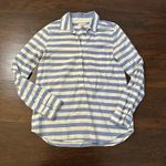 J.Crew  blue & white striped collared  shirt size 6 Photo 4