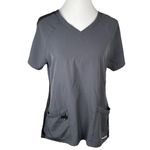 Skechers Sketchers by Barco V Neck Scrubs Top Gray Size Medium Photo 7