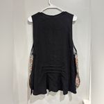 YASUKO Vest Womens Medium/Large Black Kimono Silk Pockets 1 Button Oriental Art Size undefined Photo 2