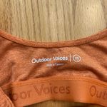 Outdoor Voices  Orange Rust Double Time Athletic Sports Bra Women's Size XS Photo 2