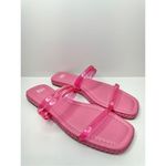 BP Nordstrom Jelly Strap Sandals Size 5 Viola Barbie Pink Braided Square Toe Photo 1