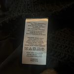 Ann Taylor Black Velvet Corduroy Ruched Bodice Coquette 3/4 Sleeve Top XL Photo 5