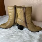 Rampage  Tan Boots Gold Accent Size 10 Heels Retro Photo 10