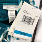 Coco reef  Contours Clarity Bandeau Tankini Top Draped Striped Teal Blue 12/36C Photo 4