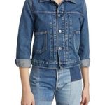 RE/DONE  Women’s Shrunken Stoned Wash‎ Denim Jacket XS $365 Photo 1