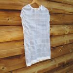 Theory NWT  Low Back Striped Pullover Knit Top Photo 2