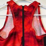 Nike Women's  High Neck Zipper Black Red Black Swimsuit Size 6 EUC #2495 Photo 4