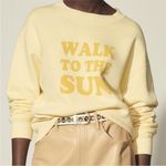 Sandro Cotton Sweatshirt with Lettering “Walk to the Sun” Photo 1