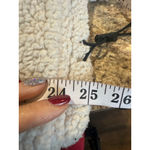 No Boundaries Women's  Cream & Black Sherpa Half-Zip Sweatshirt Juniors L Photo 4