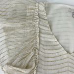 Amuse Society  Sunset Dreams Mini Dress Cream Metallic Size M NWT Photo 8