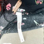 Free People Tango at Night Black Floral Print Wrap Romper Size 2 Photo 8