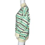 American Eagle  Sweater Womens Small‎ Green Cream Fair Ilse Retro Casual Preppy Photo 2