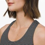 Lululemon Hyper Stripe B/W Pleated Love Tank Photo 4