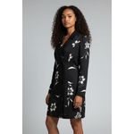 Saltwater Luxe Women Black floral Print Blazer Dress Sz. Sm NWT Feminine Dressy Photo 1