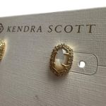 Kendra Scott 14 K GOLD PLATED Cade Mother Of Pearl STUD EARRINGS NWT Photo 1