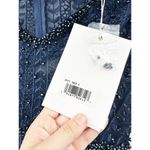 Mac Duggal  Midnight Blue 20271 Long Sleeve Beaded Lace Trumpet Gown Size 4 NWT Photo 7