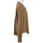 Cut Loose LagenLook Fall Brown Button Down 100% Tencel Shirt Small Oversized Photo 2