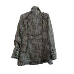 Guess  Women's Tweed Overcoat‎ Black Fringe Detail Size XL Casual Fall Photo 4