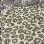 Christian Siriano Cheetah Leopard Animal Print Mock Neck Wool Blend Sweater S Photo 6