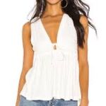 Free People  Cream Beach Bound Tank Photo 1