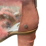 UGG NWT  Del Rey Fluff Heel light pink chunky heeled sandals w/fur accent / 6 Photo 12