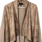 G by Giuliana reptile open front jacket cardigan size 3X‎ Tan Photo 1
