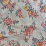 Chaps Denim Women Floral Print Long Sleeve Blouse Top Size LG White Photo 1