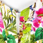 ZARA Basic Floral Tropical Pleated Sleeveless Lined Dress, Size Medium Photo 10